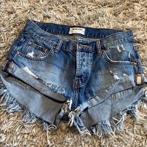 Denim shorts